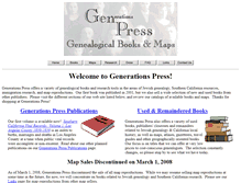 Tablet Screenshot of generationspress.com
